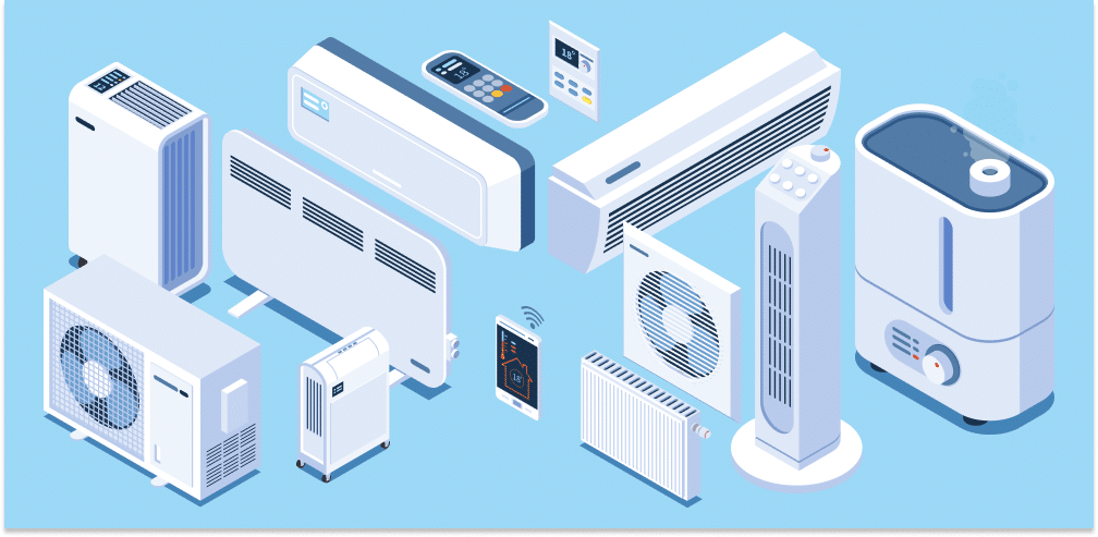 different kinds of air conditioners